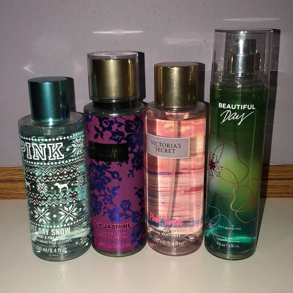 PINK,VS,BATH & BODY body mists❗️❗️💓💗